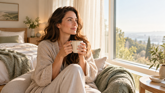35-year-old woman reflecting on fertility and pregnancy planning, illustrating the fertility cliff at 35 misconception.