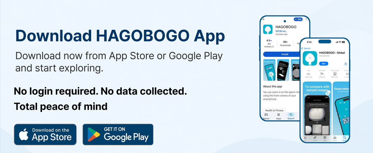 HAGOBOGO mobile app download for sperm observation with no login required and no data collected